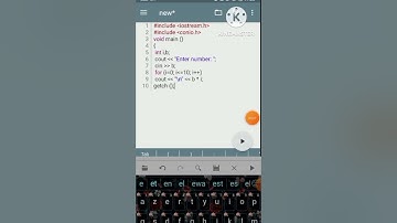 C++ Program to Print Multiplication Tableof a Number#shorts