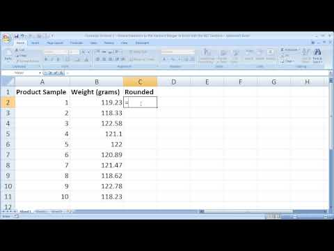 Formulas in Excel 2 - Round Numbers to Next Lowest Integer in Excel Using the INT Function