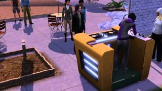 (sims 3) una session de dj en el parque