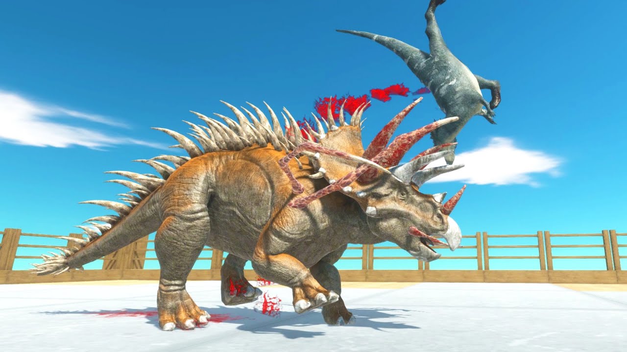 Mutant Triceratops Gene - 01(MTG-01) Dinosaur Fighter - New Update Animal Revolt Battle Simulator
