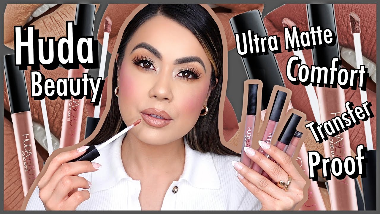 Bonus geweer bloed Huda Beauty Liquid Matte Ultra Comfort Transfer Proof Lipstick Review -  YouTube