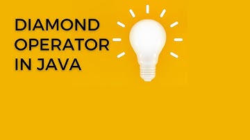 Diamond Operator in java