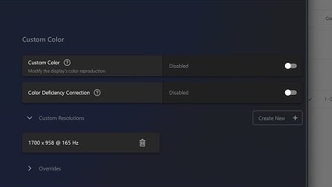 Creating custom resolutions in Windows 11 using AMD software