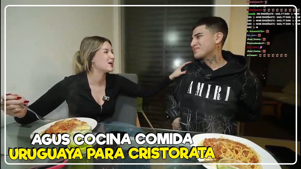 AGUS LE PREPARA COMIDA URUGUAYA A CRISTORATA