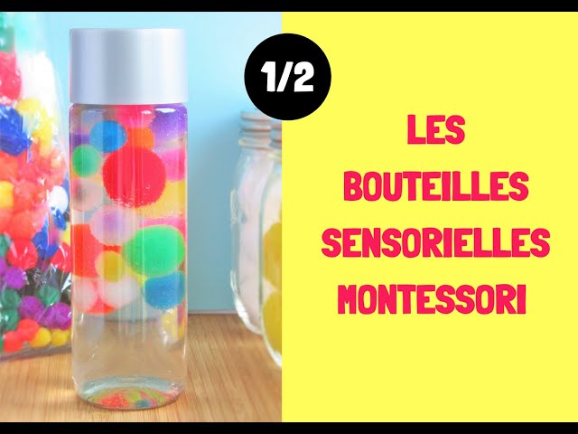 Fabriquer des bouteilles sensorielles pour bébé (DIY Montessori)