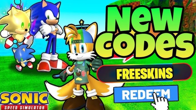 Roblox - Códigos do simulador de velocidade Sonic - Skins e reforços  gratuitos (novembro de 2023) - Listas do Steam