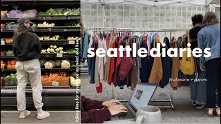 seattle diaries | taking time for myself, flea markets & cooking at home