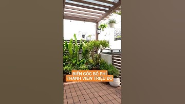 Biến sân thượng cũ kỹ thành góc chill đầy sức sống với gỗ nhựa ngoài trời Hobi