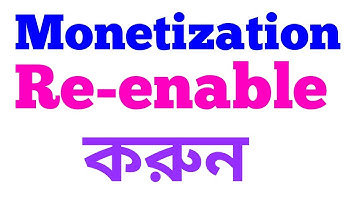 how to re-enable monetization(Bengali) || Nahid Hasan Munna
