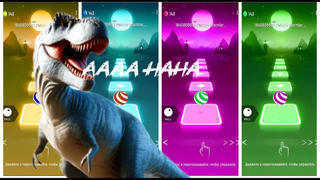 🦖 Godzilla King 👑 VS Godzilla Atomic Breath 💥 | Tiles Hop EDM Rush 🎶🔥