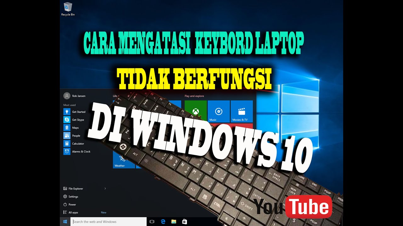 Cara Mengatasi Keybord Laptop tidak berfungsi di Windows 10