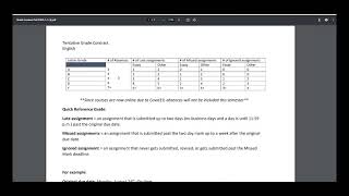 Revised Grade Contract