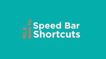 MLS Quick Tip | Speed Bar Shortcuts