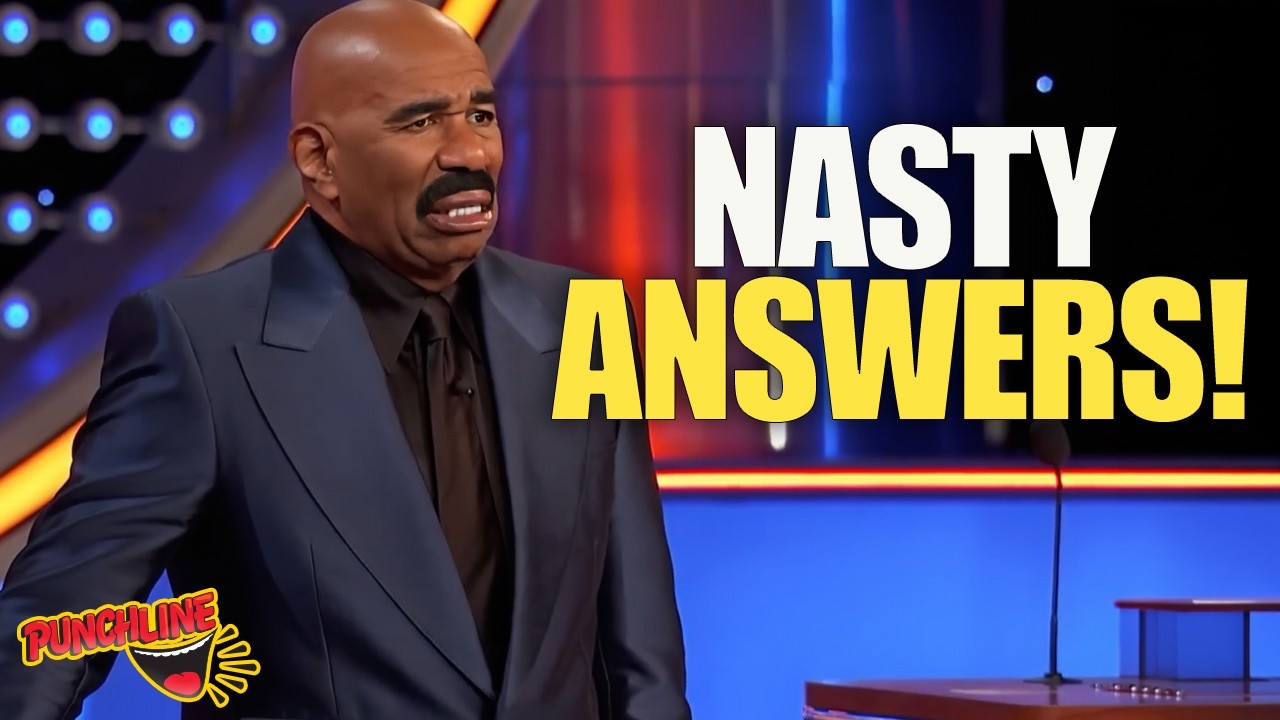 HILARIOUS Food Answers That Made Steve Harvey Feel Sick ! | Family Feud ⭐