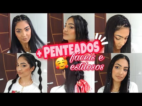 6 penteados incríveis para cabelo liso usando elástico colorido; fáceis e  rápidos – Metro World News Brasil