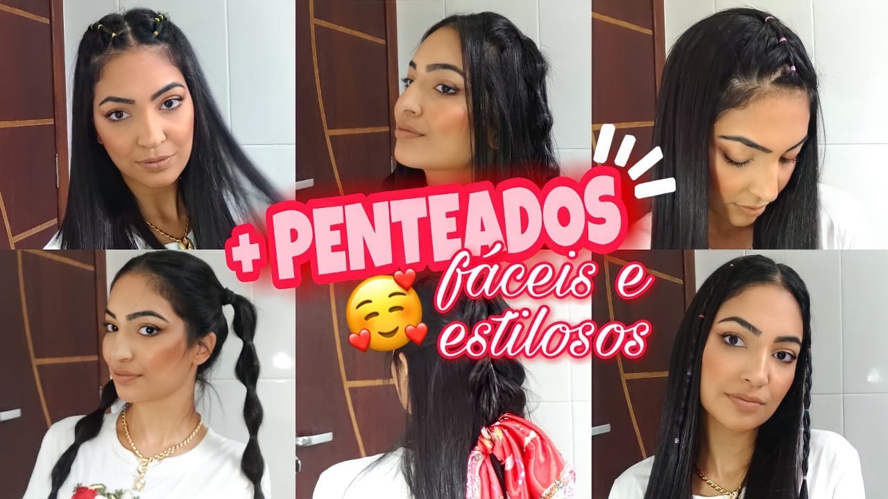 6 penteados incríveis para cabelo liso usando elástico colorido; fáceis e  rápidos – Metro World News Brasil