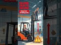 Never carry people by forklift, use dedicated elevated work equipment.