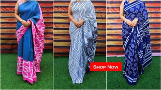 Beat the Heat in Style : Must-Have Soft Cotton Mulmul Sarees #shopnow screenshot 2