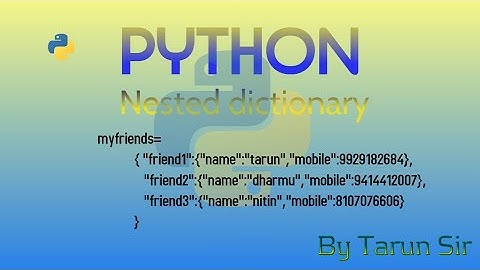 nested dictionary