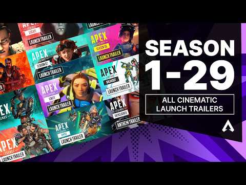 Apex Legends ALL Seasons Cinematic Trailers (1-29) | Full Compilation 4K | Apex History #ApexLegends