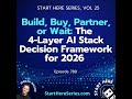 Ep 780: Build, Buy, Partner, or Wait: The 4-Layer AI Stack Decision Framework for 2026 (Start Her...