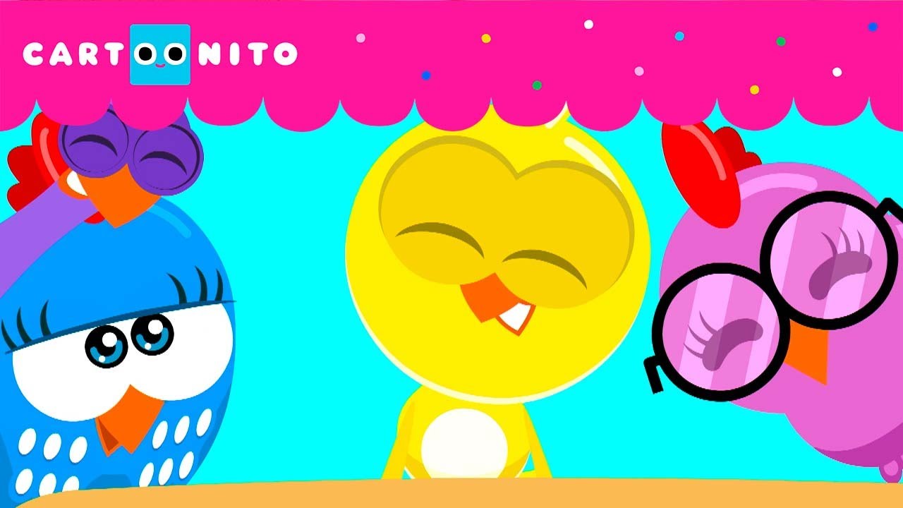 PINTINHO AMARELO APRENDE A TOCAR PIANO | GALINHA PINTADINHA | CARTOONITO