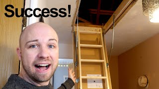 We installed a Screwfix loft hatch + ladder