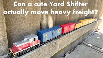 Kan deze kleine locomotief een lading door mijn tuin trekken?