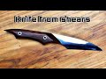 Knife Making Japanese Kiridashi From A Hedge Shears