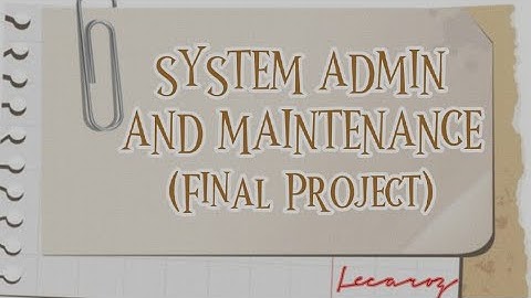 Final Project: System Administration and Management