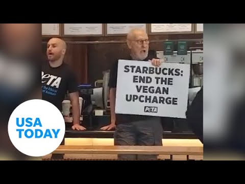 James Cromwell protests at NYC Starbucks by gluing hand to counter | USA TODAY