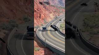 Realistic Highway Car Crashes #648 #shorts #beamngdrive