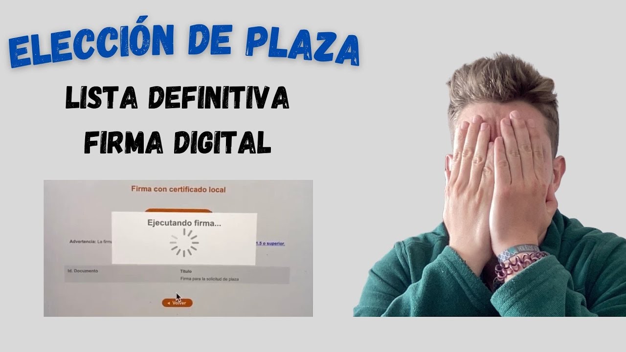 ELIGIENDO PLAZA MIR: Lista definitiva, ¿funciona la firma digital?..