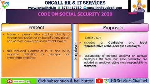 Change and challenges in Code on Social Security 2020   Tamil