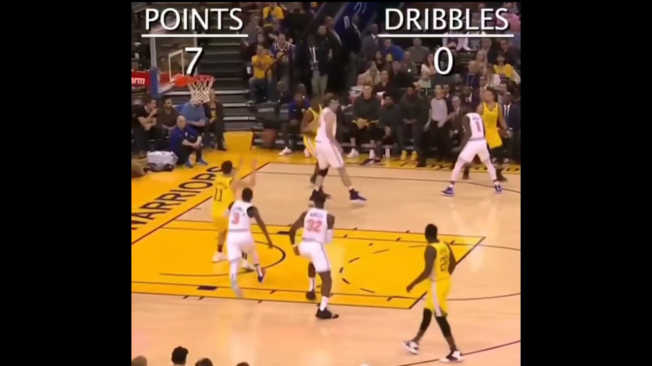 43 points and 4 Dribbles | Klay Thompson | Best catch and shooter of all time