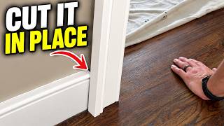 How to Cut Baseboard in Place (Clean & Straight)