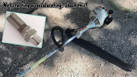 Stihl fs45 not starting or accelerating (check your spark arrestor)