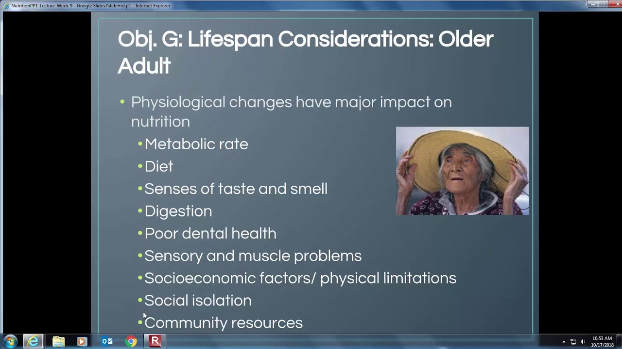 Nursing Fundamentals F18 Nutrition