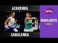 Aryna Sabalenka vs. Victoria Azarenka | 2020 Ostrava Final | WTA Highlights