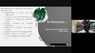 UNDERSTANDING AGRIBUSINESS VALUE CHAIN