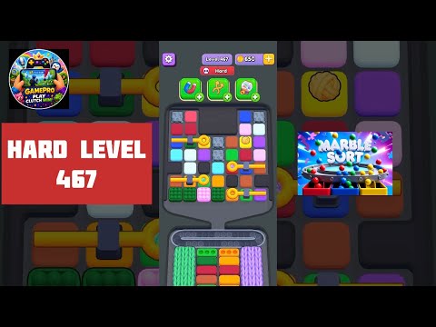 Marble Sort (HARD) Level 467 - How to Advance! Step-by-Step Walkthrough! #marblesort 