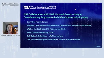 Creating the Next Cyber Generation - Lessons Learned from the NSA and UWF