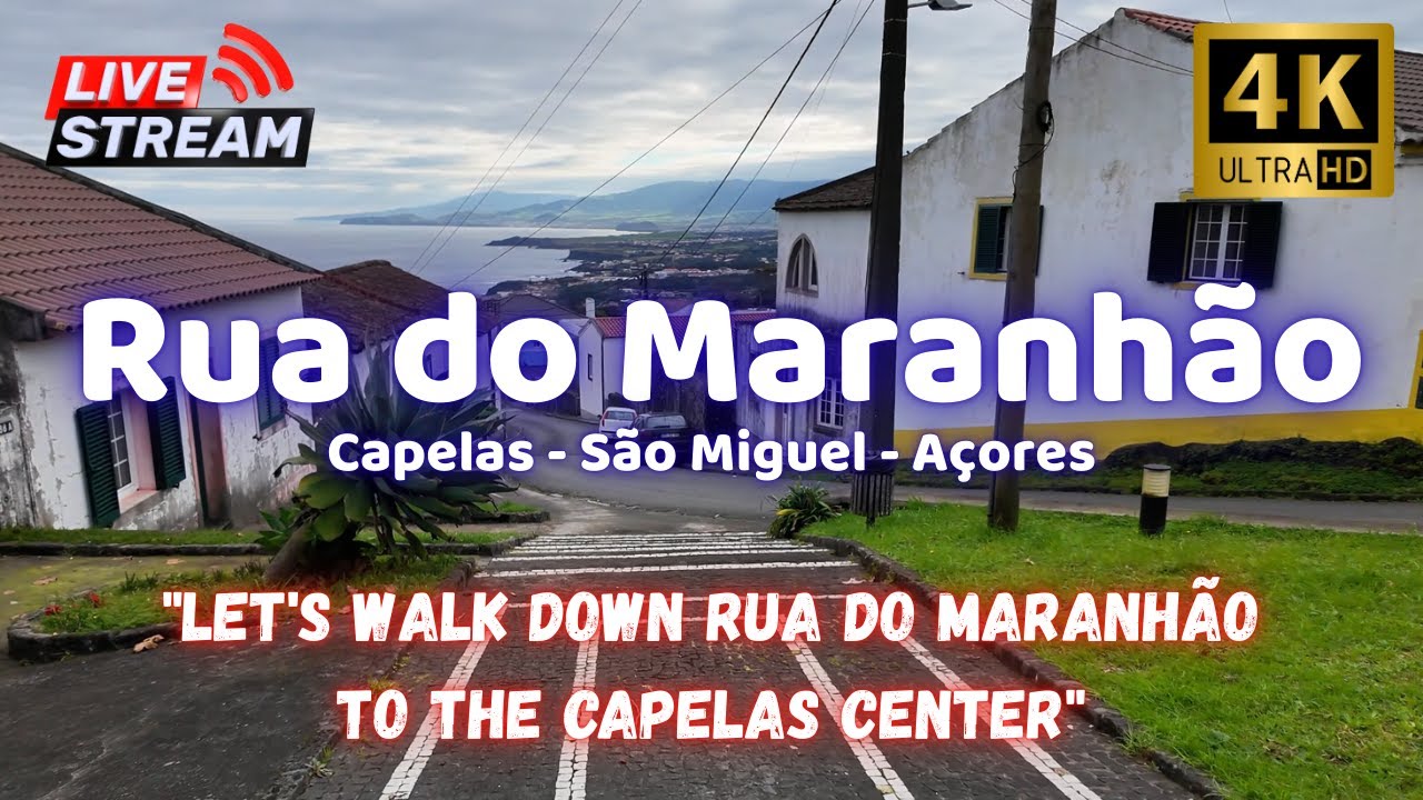 🎥Rua do Maranhão (Capelas) 🚶"Go down to the center of the village of Capelas" - São Miguel, Azores🌲🌺