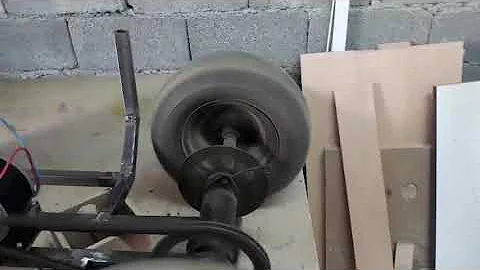 Homemade RC UGV  vehicle /Step.01 / First Test/ DC motor 22 V 250 W