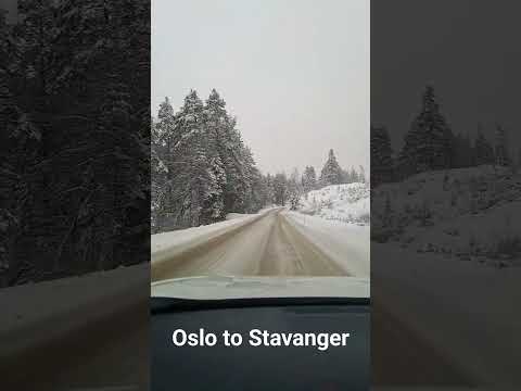 Oslo to Stavanger rural road