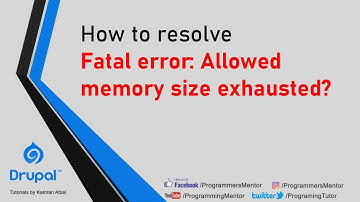 How to resolve Fatal error: Allowed memory size exhausted in Drupal 9?