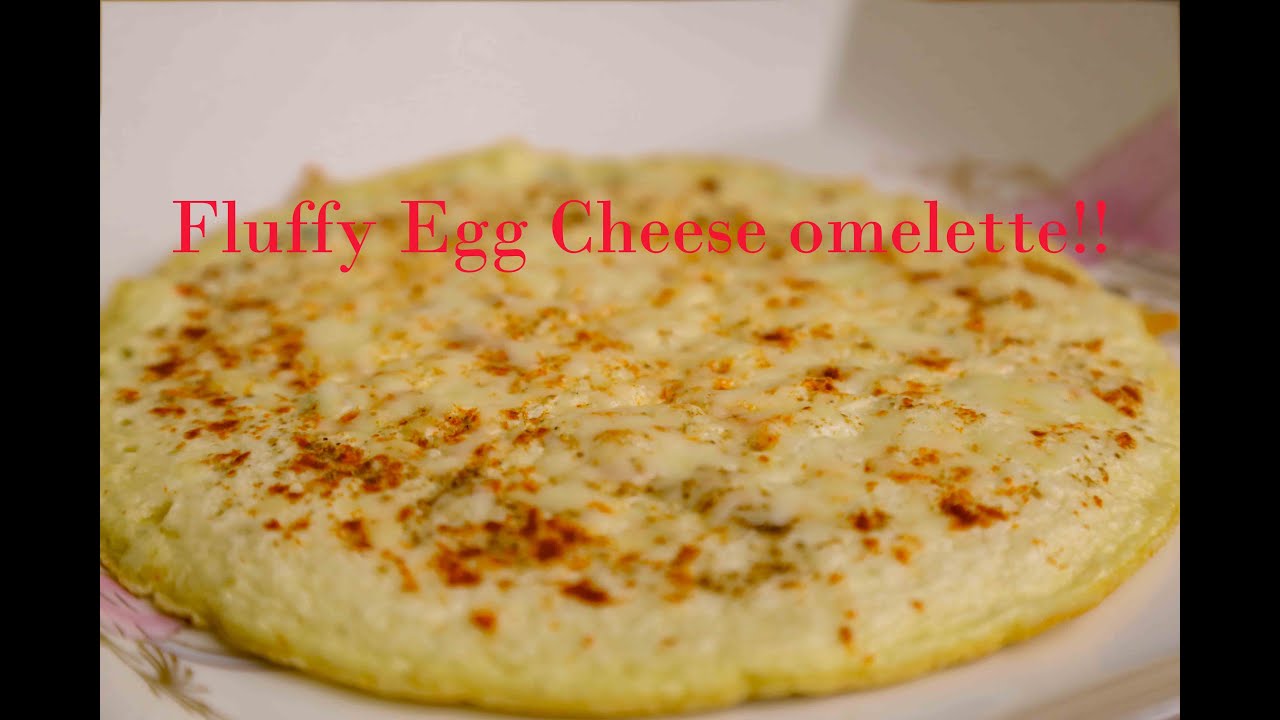 Fluffy Egg Cheese omelette Super easy recipe Easy Snacks for