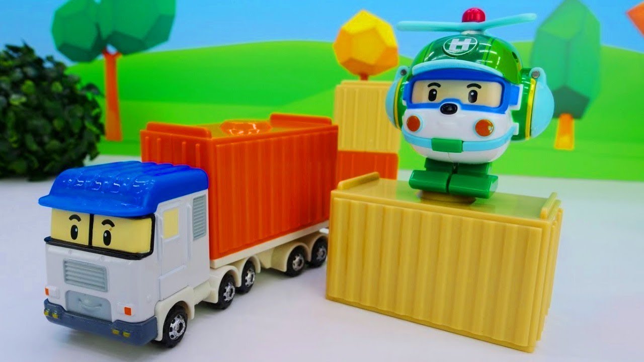 Videos for kids. Car toys & trucks help a ship. mcqueen racing