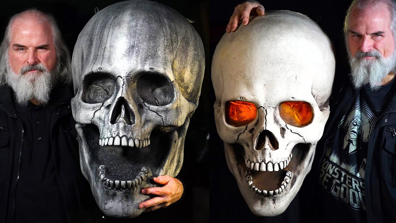 Giant Halloween Skull Decorations