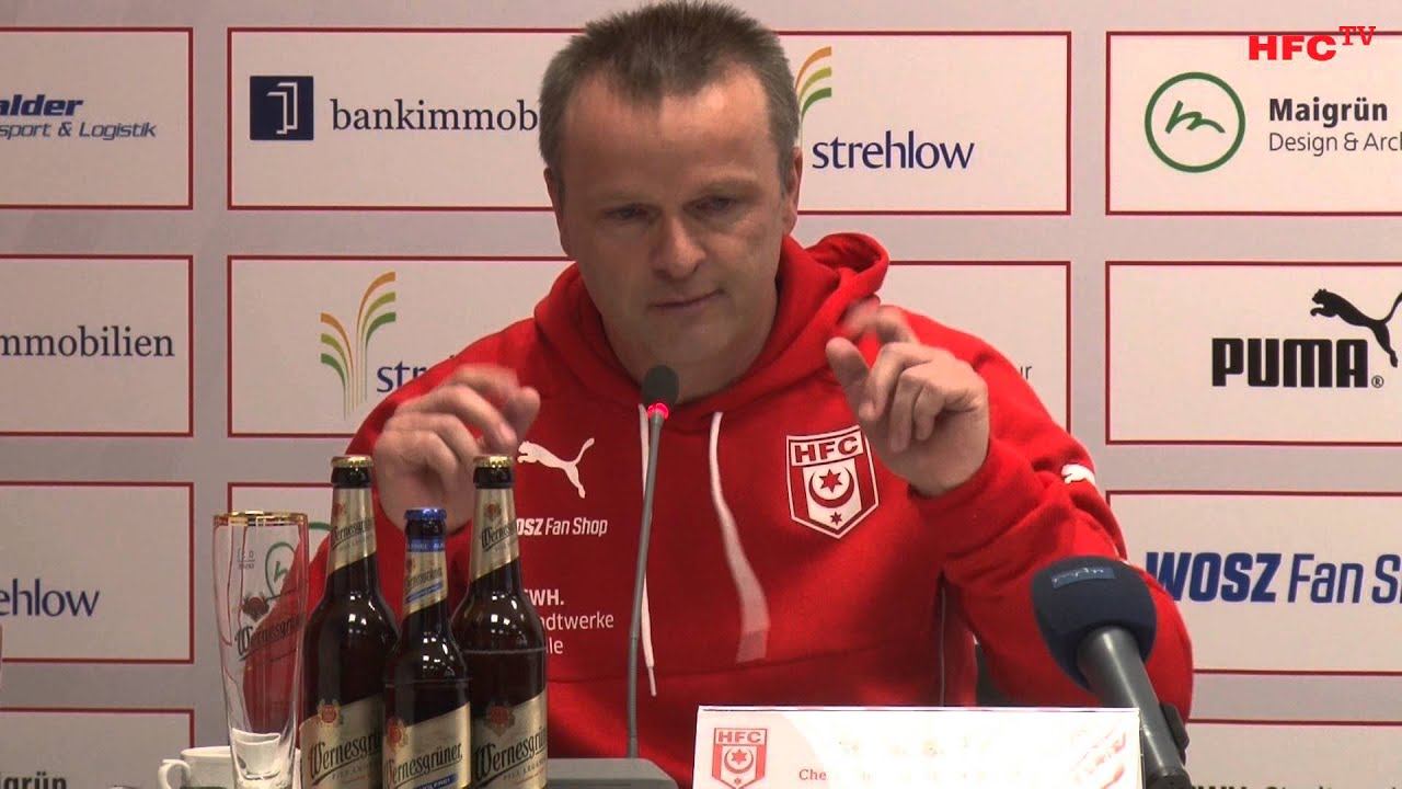 hfcc hawkmail 24. Spieltag: Hallescher FC - SG Dynamo Dresden | Pressekonferenz nach dem Spiel